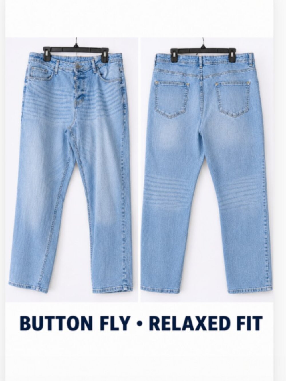 RELAXED STRAIGHT LEG JEANS 36